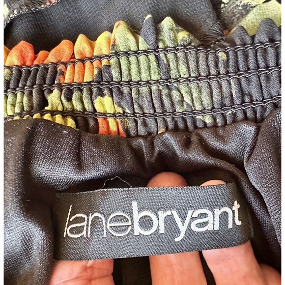 Lane Bryant Sleeveless Long Maxi Dress Womens Sz 14/16‎ Citrus Resort Vacation - Picture 10 of 10